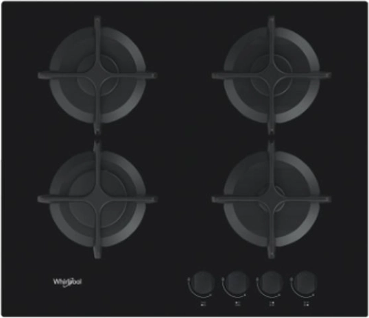 Gaskookplaat van glas WHIRLPOOL, 4 branders