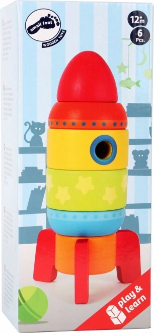 Small Foot Houten Gekleurde Raket