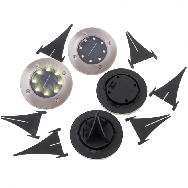 Tuin zonne-verlichting 8 LED 4 stuks - warm wit