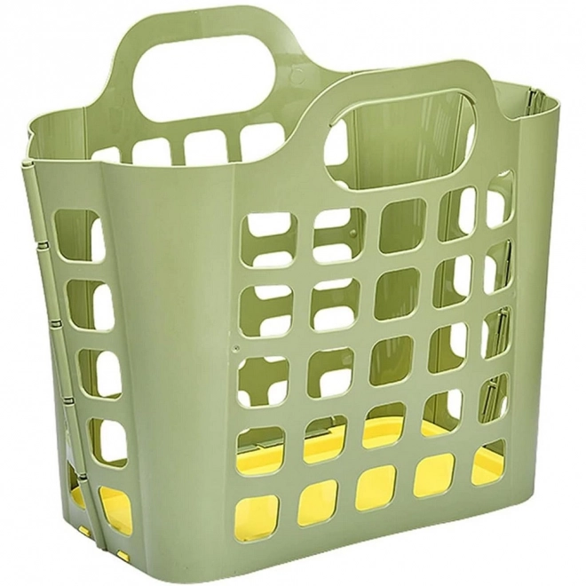 Inklapbare plastic boodschappenmand en wasmand