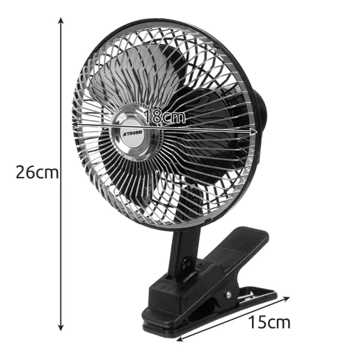 Draaiende autoventilator met clip Xtrobb
