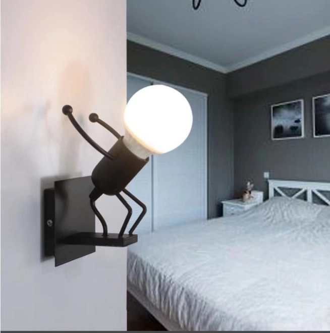 Muur lamp Loft zwart