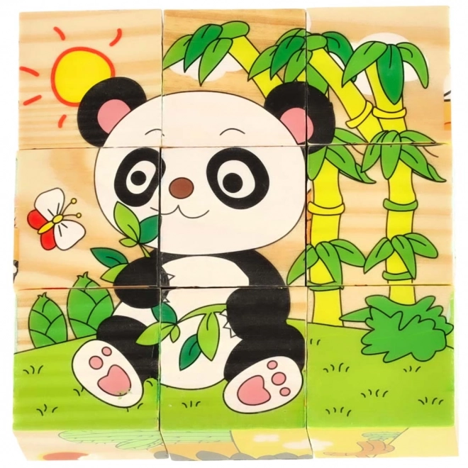 Houten Puzzel Safari 3D