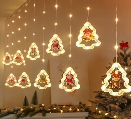 Lichtgordijn voor het raam met USB, 3 m, 125 LED – Kerst