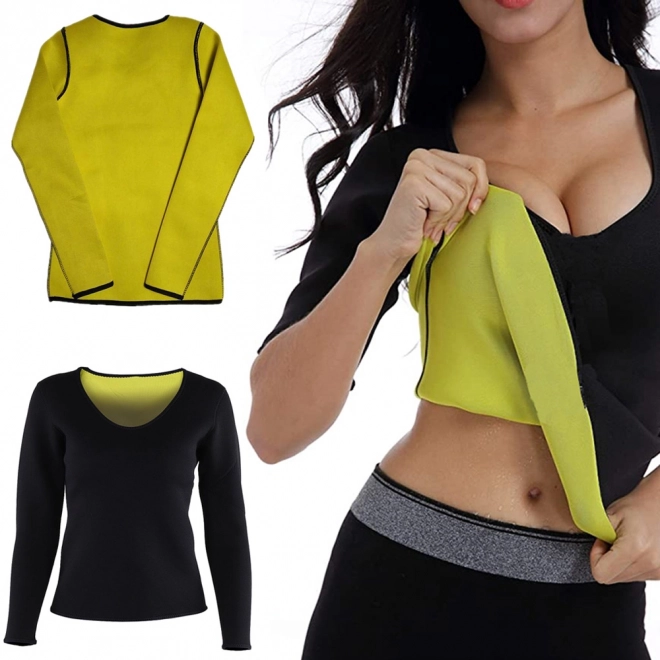 Dames neopreen fitness shirt met lange mouwen – vel. XXL
