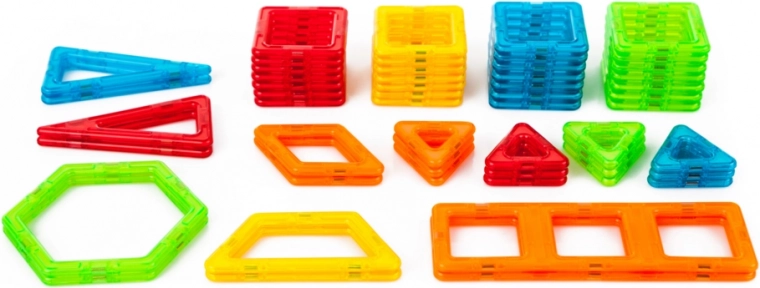 Kleurrijke magnetische stukken