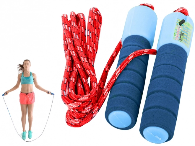 Verstelbaar springtouw met teller voor fitness