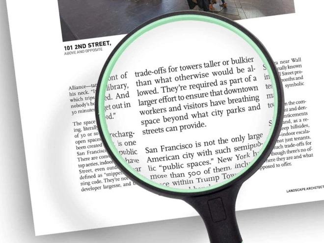 Heldere 3× vergroting voor gemakkelijk lezen