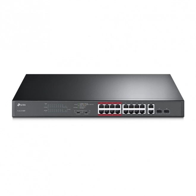 16-poorts PoE+ switch TL-SL1218MP met gigabit RJ45-poorten en SFP-slots
