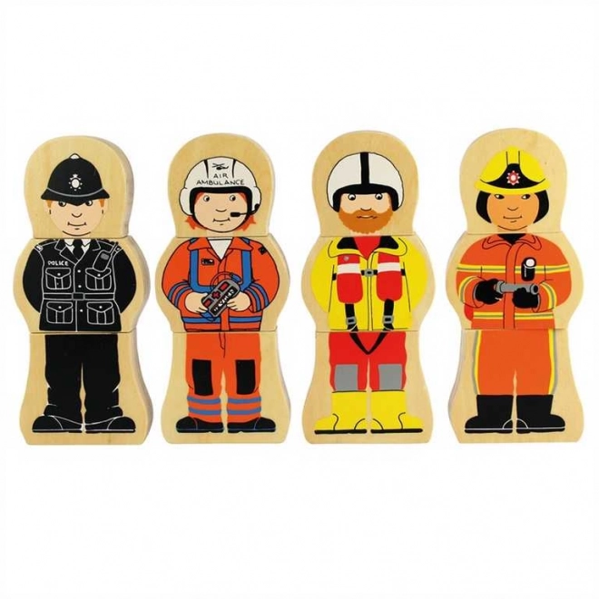 Houten puzzel beroepen van Bigjigs Toys