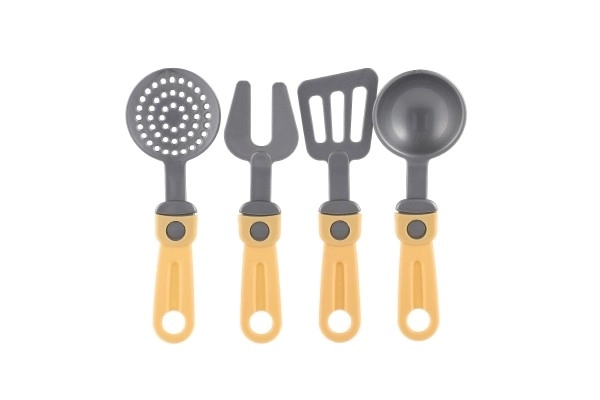 Set van plastic pannen en potten met accessoires voor kinderen