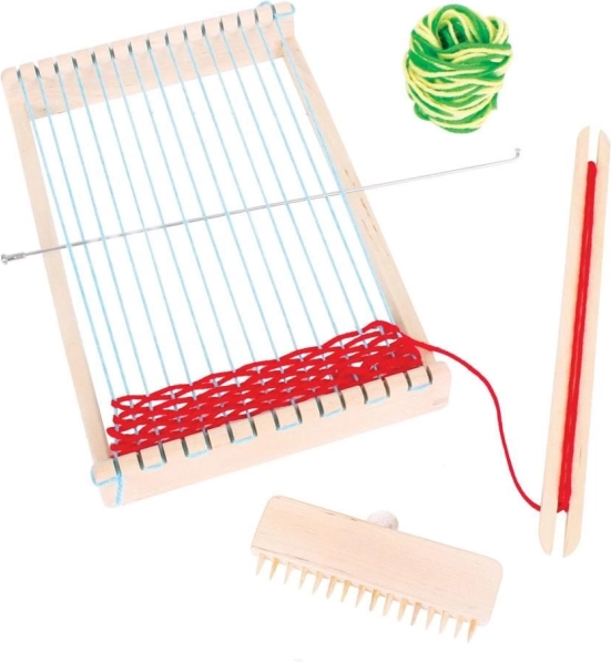 Houten weefgetouw Bigjigs Toys voor kinderen