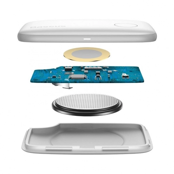 Intelligente mini Bluetooth-locator Baseus T2 wit