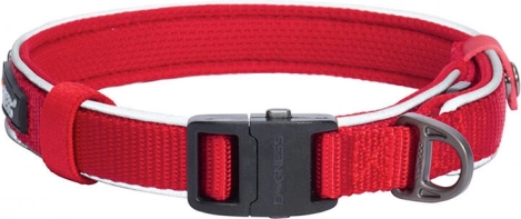 Reflecterende halsband Dogness maat XS rood