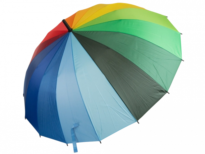 Grote regenboogparaplu automatisch