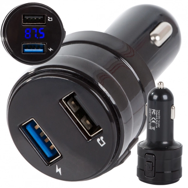 Multifunctionele FM-zender voor de auto met Bluetooth