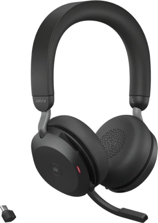 Jabra Evolve2 75 Draadloze Hoofdtelefoon met Oplaadstandaard
