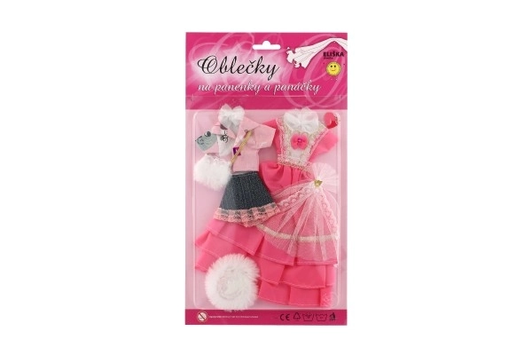 Poppenkleertjes met accessoires - 2 stuks