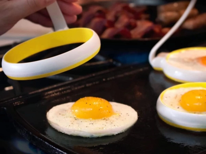 Vorm voor spiegeleieren en pannenkoeken - set van 2 stuks