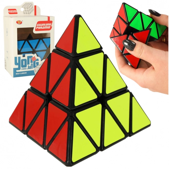 Puzzelspel PYRAMINX puzzelkubus 9,7 cm