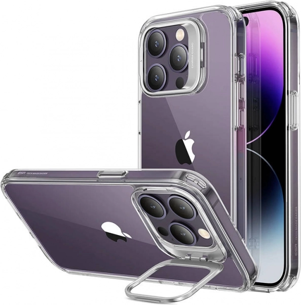 ESR-hoesje met standaard voor iPhone 14 Pro transparant