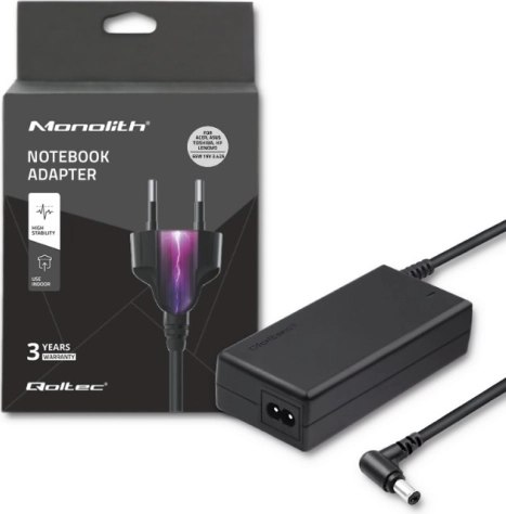Netadapter voor laptop 65 W, 19 V, 3,42 A, connector 5,5 × 2,5 mm