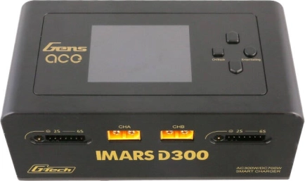 Slimme dubbele lader Gens Ace IMARS D300 G‑Tech AC/DC 300 W / 700 W – zwart