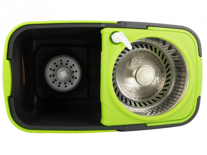 Roterende mop met 2 microvezelpads en doseeremmer