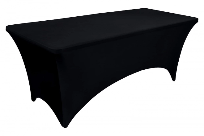 Universele elastische tafelkleed voor catering 180 cm zwart MultiGarden