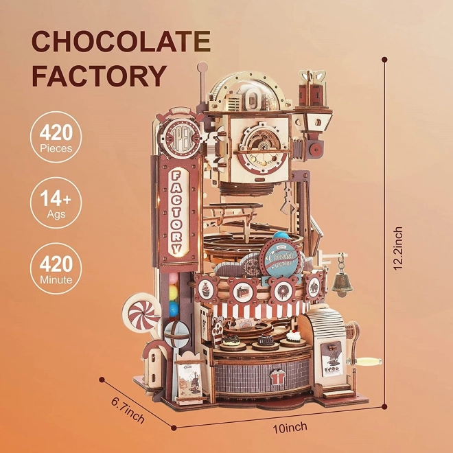 RoboTime 3D puzzel knikkerbaan Chocoladefabriek
