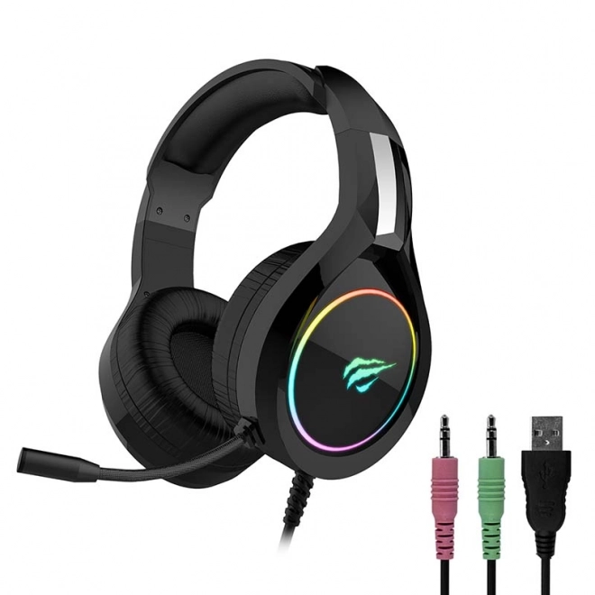 Gaming koptelefoon Havit GAMENOTE H2232D RGB USB 3,5 mm