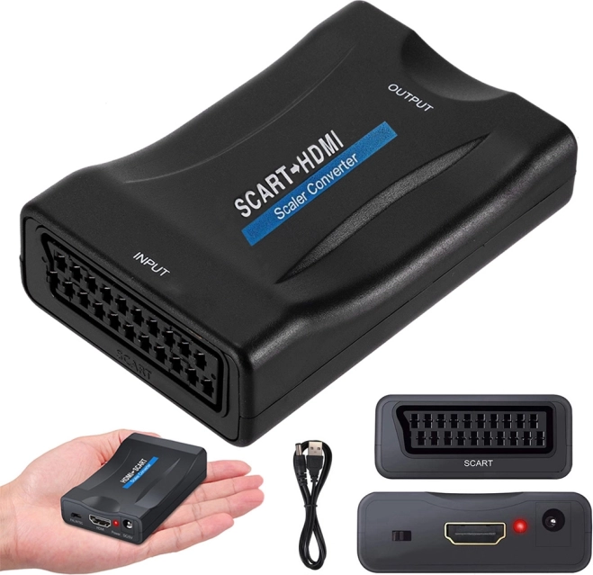 SCART-naar-HDMI-converter Full HD