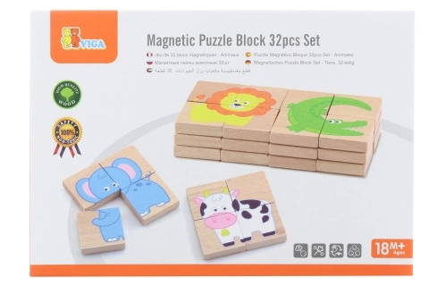 Viga Magnetische Puzzel Dieren
