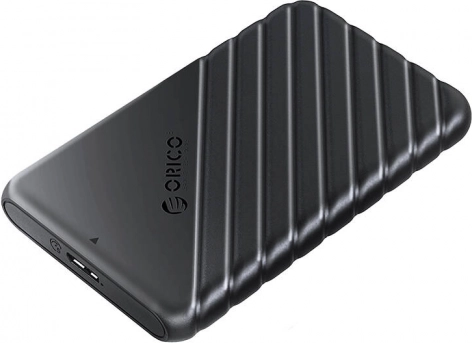 Orico 25PW1 externe behuizing voor 2,5" HDD/SSD, USB 3.0 5 Gb/s, USB‑A naar Micro‑B, zwart