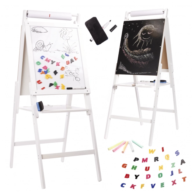 Magnetisch houten schoolbord wit groot XXL