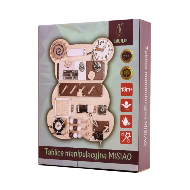 Montessori sensorisch bord - teddybeer
