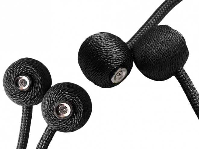 Decoratieve magnetische clips voor gordijnen – zwart