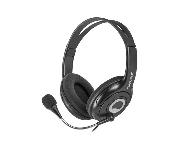 Koptelefoon Natec Bear 2 met microfoon zwart
