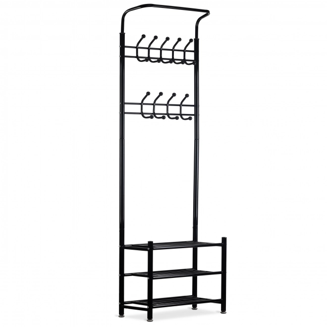 Kapstok voor kleding + kastje, schap, schoenenrek ModernHome