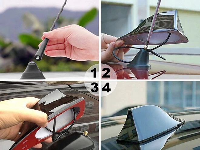 FM Antenne Haai Vin - Audi, BMW, Ford, Opel, VW
