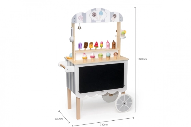 Houten mobiele ijskraam