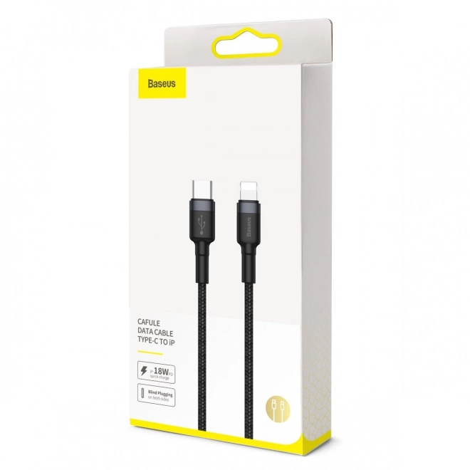 Kabel Baseus Cafule USB-C naar Lightning 18W rood-zwart
