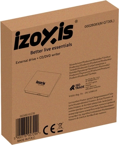 Externe DVD/CD station en brander IZOXIS