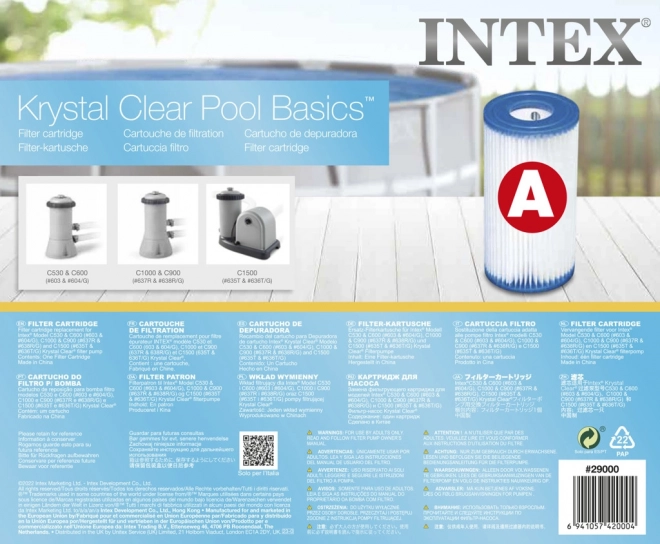 Filter type A voor Intex-pompen