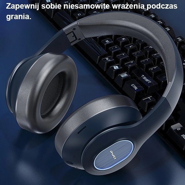 Draadloze Awei Bluetooth-koptelefoon zwart