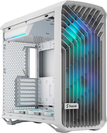Computerbehuizing Fractal Torrent, wit, RGB, TG helder getint