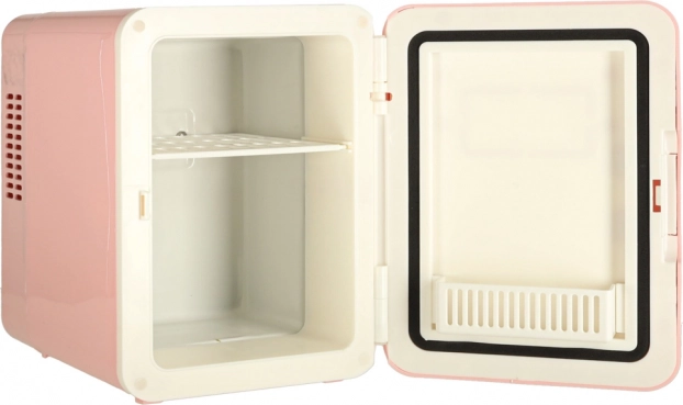 Elektrische draagbare mini-koelkast 2-in-1 roze 4L