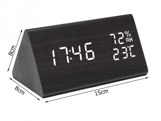 Multifunctionele elektronische wekker met thermometer en hygrometer