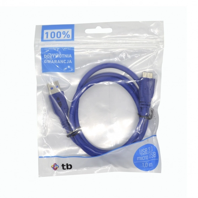 Usb-kabel 3.0 Micro-B 1 m blauw