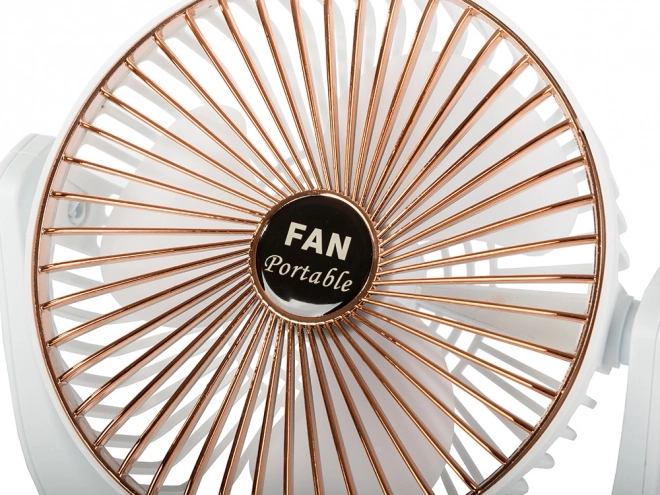 Draadloze tafelventilator – Wit-roze